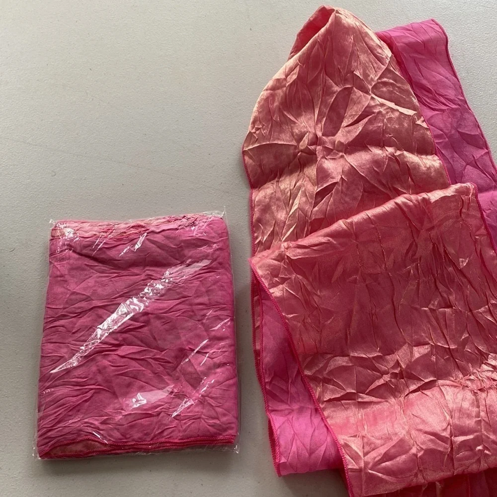 CHAIR TIES - 100 PINK Crush Iridescent 2 Sided Ties
